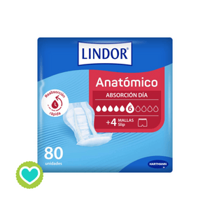 Lindor Pañal Anatómico Día 80uds