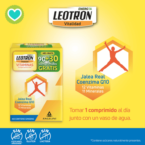 Image of Leotron Vitaminas 90 Comprimidos + 30 GRATIS