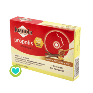 Juanola Própolis Sabor Regaliz y Miel 24 pastillas de Goma