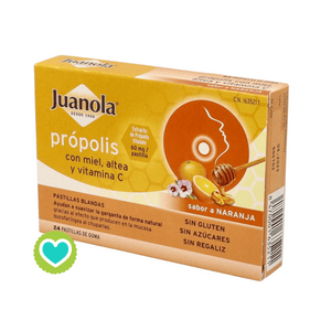 Juanola Própolis Sabor Naranja 24 Pastillas de Goma