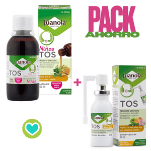 Juanola Tos Niños Pack Jarabe 150ml + Spray Bucal 20ml
