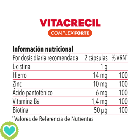 Image of Vitacrecil Complex Forte 90 Capsulas