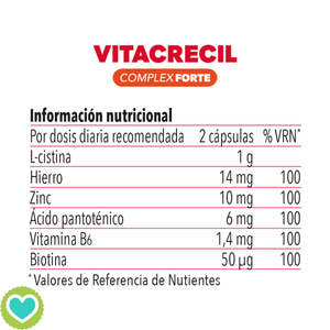 Vitacrecil Complex Forte 90 Capsulas