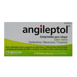 Angileptol 30 comprimidos para chupar Menta