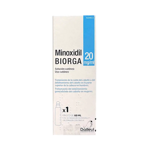 Biorga Minoxidil 20mg/ml Solución Cutánea 1 Frasco 60ml