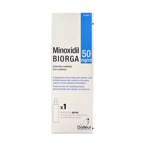 Biorga Minoxidil 50 mg/ml Solución Cutánea 1 Frasco 60 ml