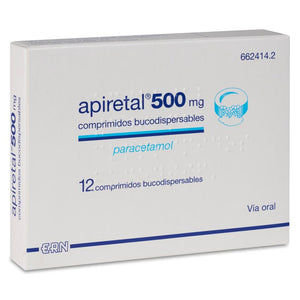 Apiretal 500 mg 12 Comprimidos