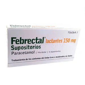 Febrectal lactantes 150mg 6 Supositorios