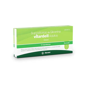 Supositorios Glicerina Vilardell Adultos 12 Supositorios Blister