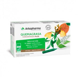 Arkopharma Quema Grasa Triple Acción 20 Ampollas Bebibles