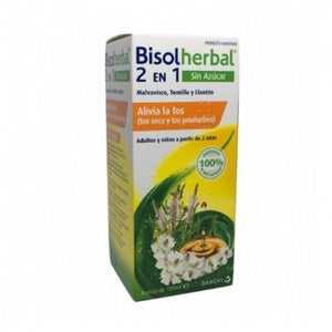 Bisolherbal 2en1 Sin Azúcar Tos seca y Productiva 120ml
