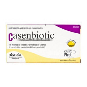 Casenbiotic Limón 10 comprimidos masticables