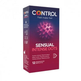 Control Sensual Intense Dots Preservativos 12 Unidades