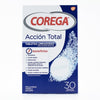 Corega Acción Total Tabletas Limpiadoras 30uds