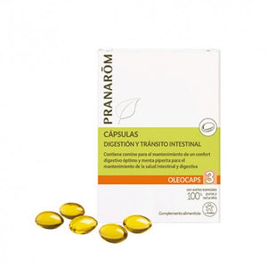 Pranarom 3 - Digestión y Tránsito Intestinal - 30 Cápsulas