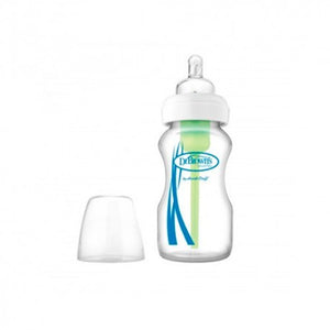 Dr. Brown's Biberón Options + Boca Ancha Transparente 270ml