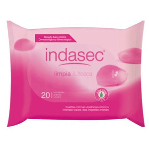 Indasec Toallitas Higiene Intima 20 Unidades