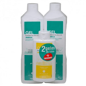 Inibsa Pack Gel Dermatológico 2x1000ml + Champú 200ml