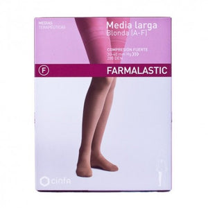 Farmalastic Media Larga Compresión Fuerte Blonda T/Reina