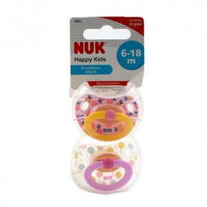Nuk Chupete T.2 Látex 6-18 m 2 Unidades