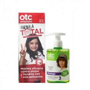 OTC Antipiojos Pack Spray Formula Total 125ml + Champu 300ml.