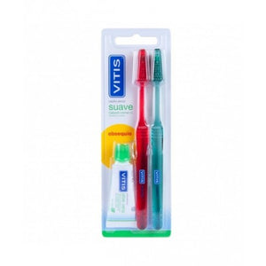 Pack Vitis Cepillo Suave 2 uds + Pasta Vitis 15ml