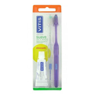 Pack Vitis Cepillo Suave Access 2 uds + Pasta Vitis 15ml