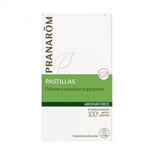 Pranarom Pastillas calmantes Suaviza y calma la garganta 21 pastillas