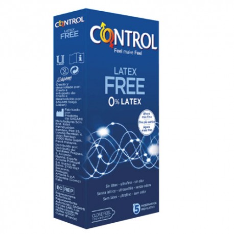 Control Preservativo Látex Free 5 uds