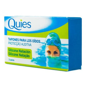 Quies Tapones para los Oídos de Silicona para Natación 6uds