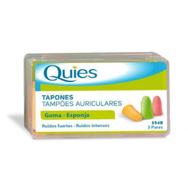 Quies Tapones para los Oídos de Goma 6uds