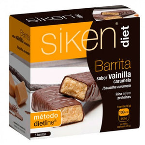 Sikendiet Barritas Vainilla y Caramelo 5 Unidades