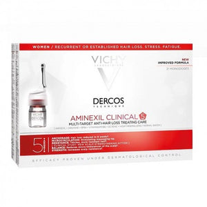 Vichy Dercos Aminexil Clinical 5 Mujer 21 monodosis
